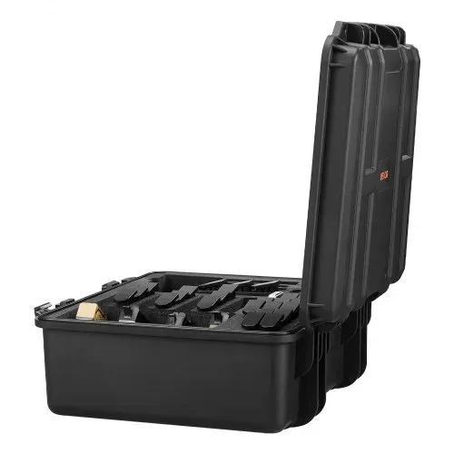 VEVOR Hartschalenkoffer für 7 Pistolen, Pistolenkoffer mit XPE-Schaumstoffeinlage 491x434x211 mm, Wasserdichter Kurzwaffenkoffer mit Anpassbarem Innenraum & Tragegriff, für Pistole Objektive Kamera – Bild 9