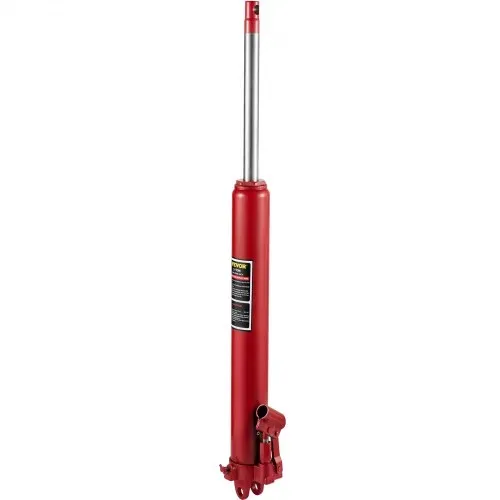 VEVOR Hydraulischer langer Rammenheber, 3 t Kapazität, mit Einzelkolbenpumpe & Gabelkopfsockel, manueller Hubarbeitsbühnenheber mit Griff, für Garagen-/Ladenkräne, Motorhebebühne, rot – Bild 10