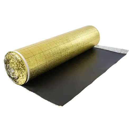 VEVOR Trittschalldämmung, 18,6 m²/Rolle, 3-in-1 3 mm dicke Dämmungunterlage mit Klebeband & Dampfsperre, IXPE-Schaum mit goldem PE, Schalldämmung & Geräuschreduzierung, für Laminat-Holzböden – Bild 9