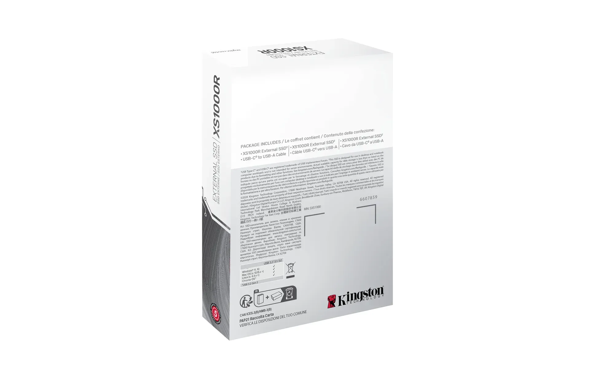 Kingston Technology 1TB Externe SSD XS1000 USB 3.2 Gen 2, Rot – Bild 6