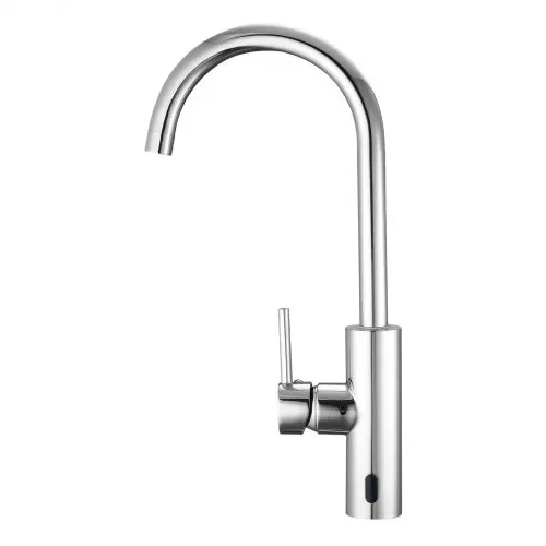 VEVOR berührungsloser Waschtischhahn (verchromtes Silber) Badezimmer, automatische Waschtischarmatur, manueller Sensorhahn, Spültischhahn Wasserhahn Toilettenhahn Waschbeckenarmatur Einhebelmischer – Bild 9
