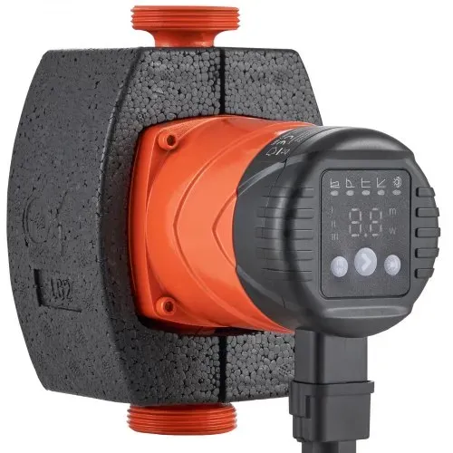 VEVOR Warmwasser-umwälzpumpe, Energieeffizient, Hocheffiziente Heizungspumpe, Ecm-permanentmagnetmotor, 220V, 60W, 67L/min Max. Durchflussrate, 8M Max. Förderhöhe, 3,81 cm Gewindeanschluss, 5 Intelligente Steuerungsmodi, Geräuscharm – Bild 10