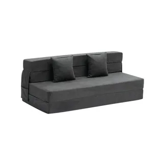 VEVOR 3 in 1 Klappsofa faltbares Schlafsofa mit 2 Kissen & waschbarem Bezug, umwandelbarer Schlafsessel aus 25D Memory Foam, Couch für Wohnzimmer Schlafzimmer, Dunkelgrau (Queen / 2060x1545x150mm) VEVOR 3 in 1 Klappsofa faltbares Schlafsofa mit 2 Kissen & waschbarem Bezug, umwandelbarer Schlafsessel aus 25D Memory Foam, Couch für Wohnzimmer Schlafzimmer, Dunkelgrau (Queen / 2060x1545x150mm)