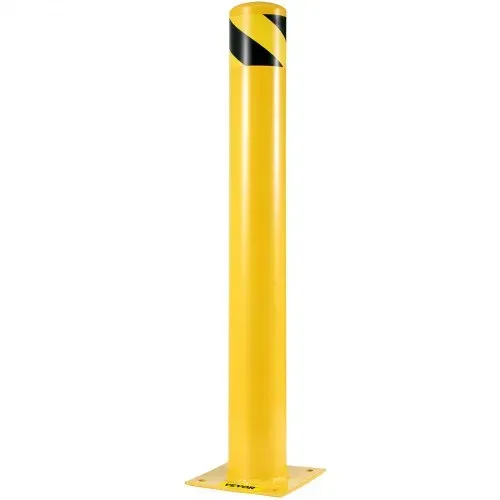 VEVOR Sicherheitspoller Stahlpollerpfosten 106,68 cm H 11,43 cm D Gelbe Schilder Rohrstahlbarriere – Bild 9