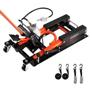 VEVOR Motorradheber Motorradhebebühne hydraulischer & pneumatischer & rollbarer Motorradlift mit 119-381 mm Höhenbereich, Fahrradreparatur-Heber (680 kg belastbar) mit abnehmbarer Rampe VEVOR Motorradheber Motorradhebebühne hydraulischer & pneumatischer & rollbarer Motorradlift mit 119-381 mm Höhenbereich, Fahrradreparatur-Heber (680 kg belastbar) mit abnehmbarer Rampe