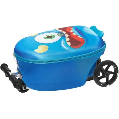 VEVOR Scooter Koffer, 20 L Fassungsvermögen, Reisekoffer mit Flash-PU-Rädern, TPR-Anti-Rutsch-Griff, max. Gewichtskapazität 50 kg, Kinderkoffer Handgepäck, für Kinder ab 5 Jahren, Blau – Bild 10