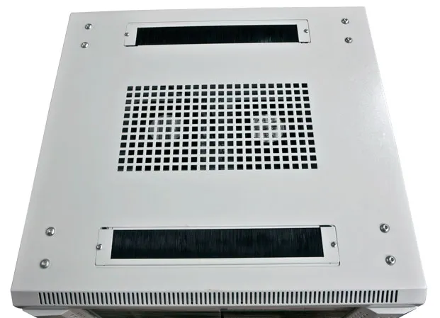 ALLNET 19"Schrank, 22HE, B600/T 600mm, Glastür, Lichtgrau, SNB-Serie, – Bild 4