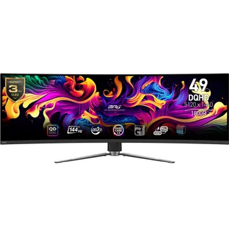 MSI MPG 491CQPDE QD-OLED Computerbildschirm 124,5 cm (49″) 5120 x 1440 Pixel Dual QHD Schwarz MSI MPG 491CQPDE QD-OLED Computerbildschirm 124,5 cm (49″) 5120 x 1440 Pixel Dual QHD Schwarz