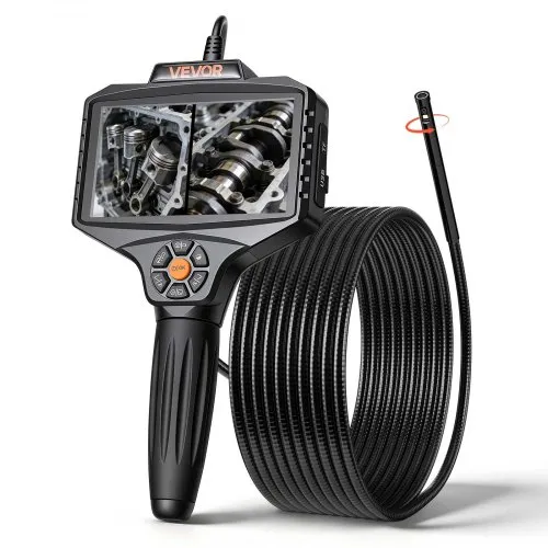 VEVOR Endoskopkamera mit Licht Drehbar, Inspektionskamera mit 360° beweglichem Kopf, IP67 Wasserdichte Rohrkamera mit 5 Zoll Display 5 m Schlangenkabel 5000 mAh Akku, 8 mm Boreskopkamera für Auto Haus VEVOR Endoskopkamera mit Licht Drehbar, Inspektionskamera mit 360° beweglichem Kopf, IP67 Wasserdichte Rohrkamera mit 5 Zoll Display 5 m Schlangenkabel 5000 mAh Akku, 8 mm Boreskopkamera für Auto Haus