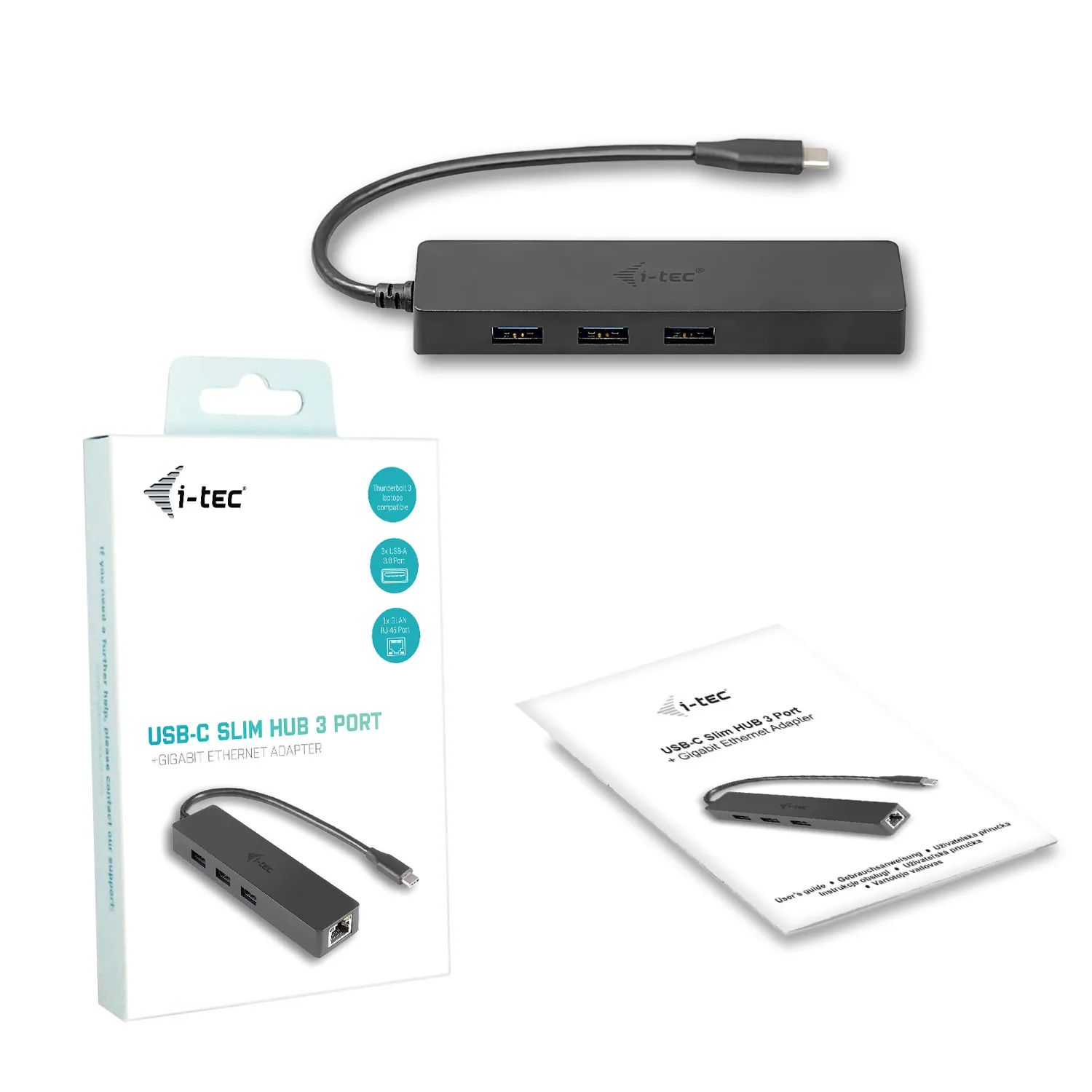 i-tec Advance USB-C Slim Passive HUB 3 Port + Gigabit Ethernet Adapter – Bild 6