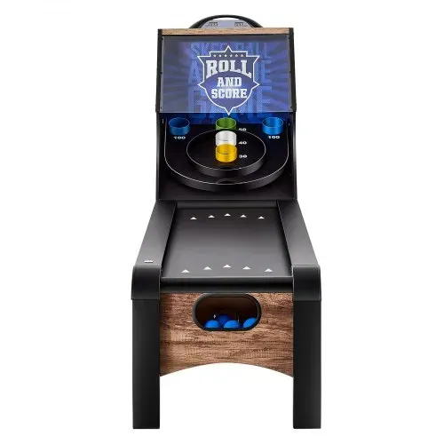 VEVOR 9 Fuß Roll und Score klassischer Arcade-Spieltisch, Indoor-Spielset mit elektronischer LED-Punkteanzeige, automatischer Ballrückgabe für Hausparty 4 Bälle enthalten – Bild 8