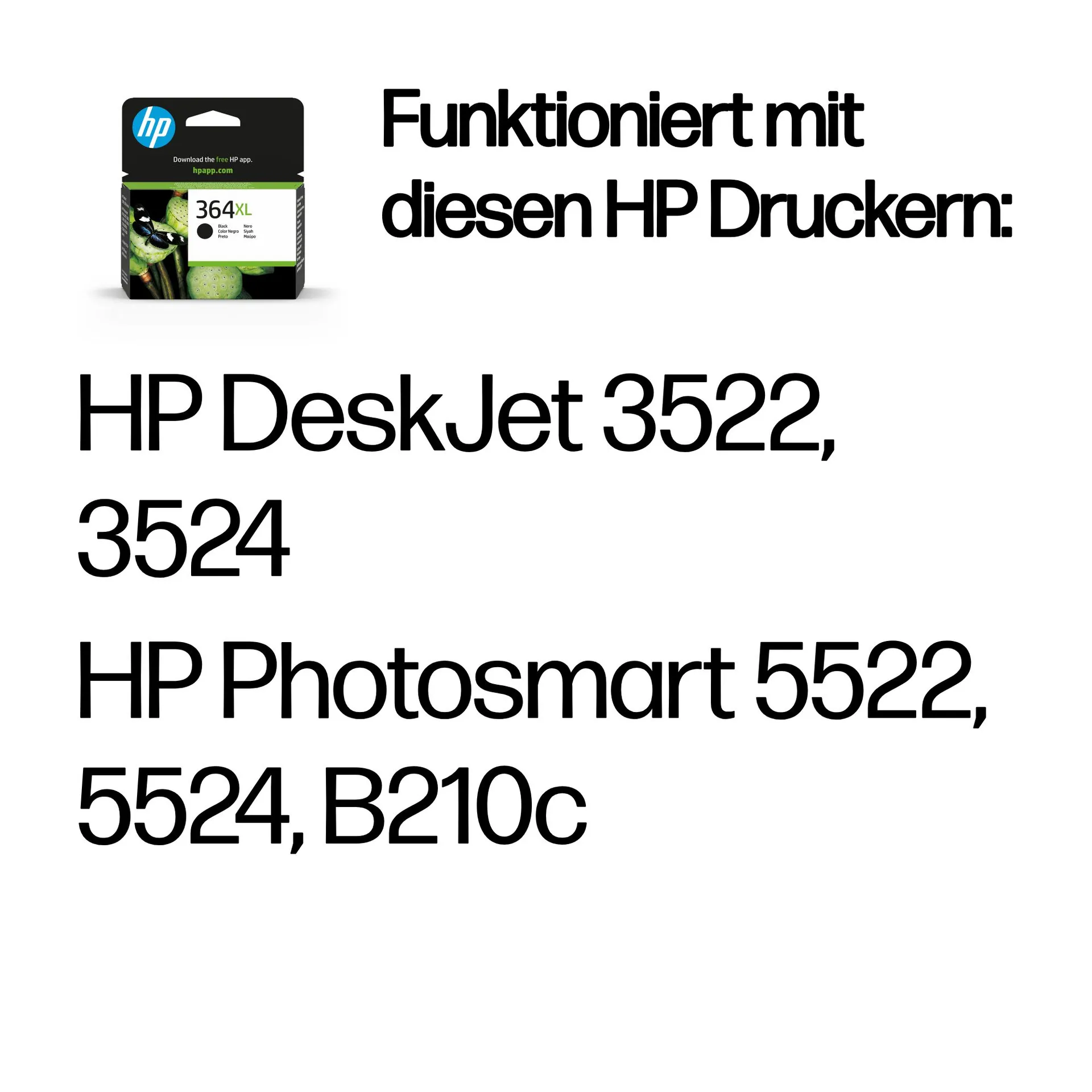 HP 364XL Schwarz Original Druckerpatrone mit hoher Reichweite – Bild 2