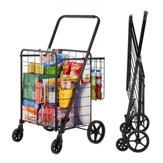 VEVOR Einkaufstrolley Einkaufswagen Klappbar 50 kg Belastbar, Einkaufsroller Handwagen Multifunktional , Shoppingtrolley Faltbar für Wäsche, Lebensmittel, Camping-Werkzeuge usw. VEVOR Einkaufstrolley Einkaufswagen Klappbar 50 kg Belastbar, Einkaufsroller Handwagen Multifunktional , Shoppingtrolley Faltbar für Wäsche, Lebensmittel, Camping-Werkzeuge usw.