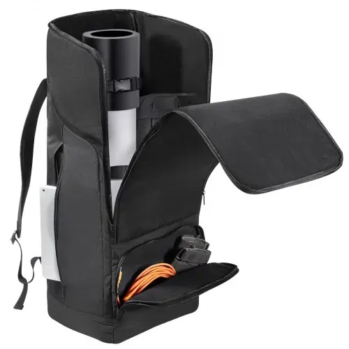VEVOR Teleskoptasche, 76cm, Teleskop-Transporttasche mit sicherem Gurt, Taschen und bequemen Schultergurten, stoßdämpfende Teleskop-Tragetasche für optisches Rohr und Stativ, Gegengewichtstasche – Bild 9