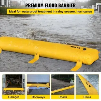 VEVOR Hochwassersperre Hydrobarriere 732 cm Länge x 30 cm Höhe zur Wasserumleitung VEVOR Hochwassersperre Hydrobarriere 732 cm Länge x 30 cm Höhe zur Wasserumleitung