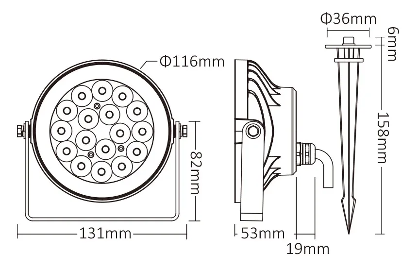 MiBoxer FUTC02ZR LED Garten Lampe 9W RGB-WW (RGB-CCT) mit Funk und WLAN IP65 Zigbee 3.0 + 2,4 GHz MiBoxer FUTC02ZR LED Garten Lampe 9W RGB-WW (RGB-CCT) mit Funk und WLAN IP65 Zigbee 3.0 + 2,4 GHz