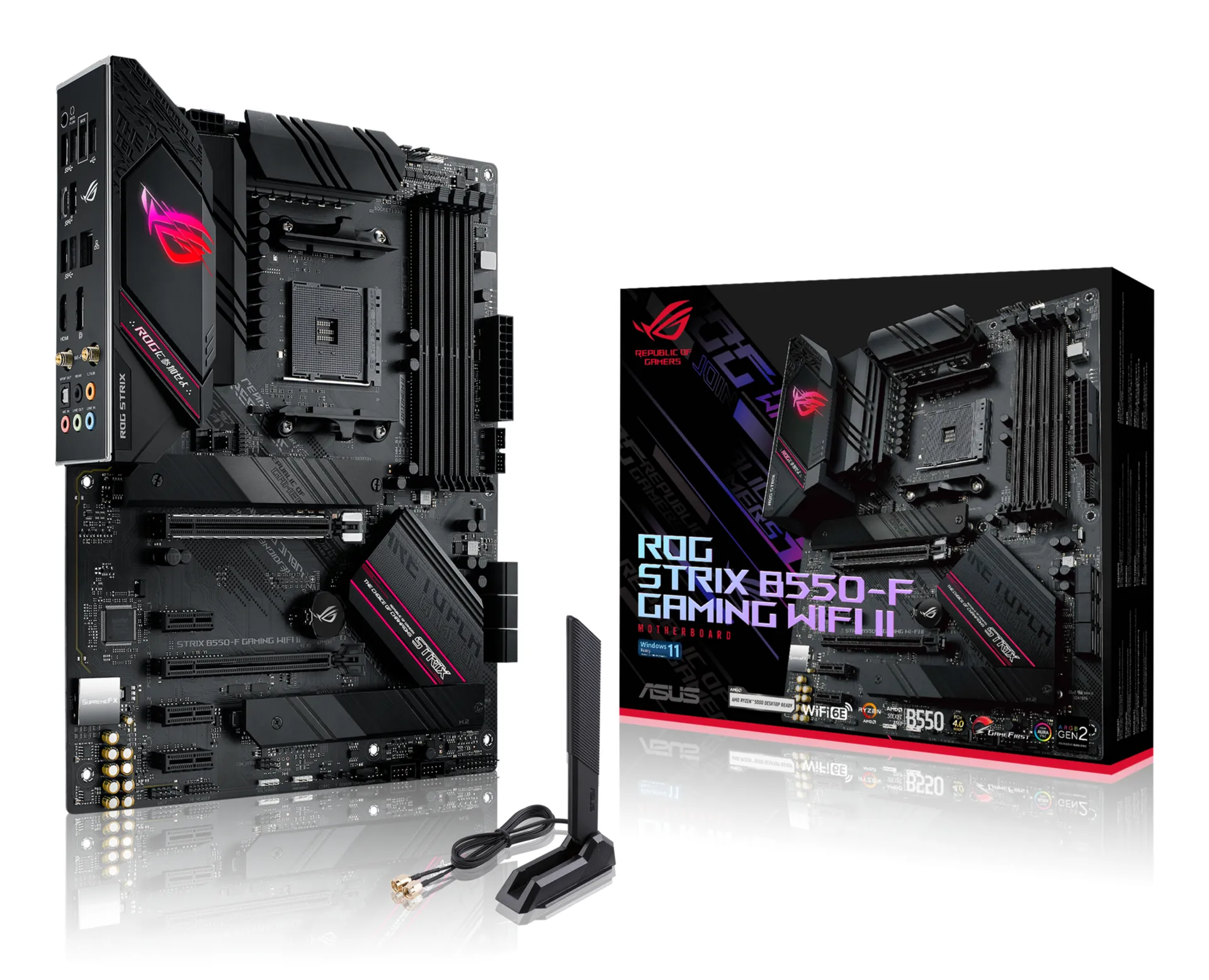 ASUS ROG STRIX B550-F GAMING WIFI II AMD B550 Sockel AM4 ATX ASUS ROG STRIX B550-F GAMING WIFI II AMD B550 Sockel AM4 ATX