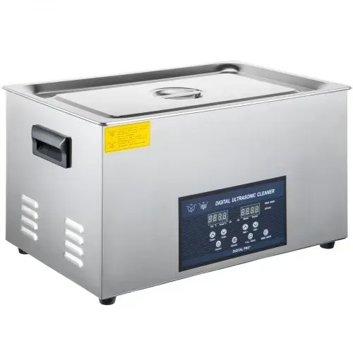 VEVOR Ultraschall Reiniger 30 L, Ultraschallreiniger Brille 230 V, Ultraschall Reiniger aus Edelstahl, Ultraschallgerät mit 2 Einstellbarer Reinigungsleistung 300 W, 600 W, für Zahnheilkunde, Geschirr – Bild 9