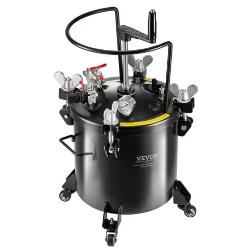 VEVOR Druckbehälter für Sprühfarbe, 20 L Druckbehälter, 70 psi einstellbarer Druck, Druckbehälter-Farbbehälter mit Rollen und Dichtmittel zur Leckreparatur, für Heimdekoration und Industrielackierung – Bild 8