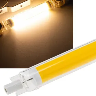 LED Strahler 8W R7s “RS118 COB8dim” 360°, 3000k, 887lm, 118mm, warmweiß LED Strahler 8W R7s “RS118 COB8dim” 360°, 3000k, 887lm, 118mm, warmweiß