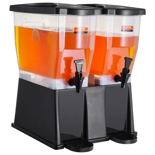 VEVOR Getränkespender, 11 L x 2 Getränkespender für Partys, Saftspender aus Kunststoff mit Standhahndeckel, Eistee-Limonadensaft-Wasserspender, für Restaurants, Hotels, Partys – Bild 10