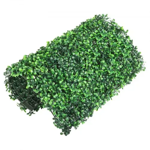 VEVOR Künstliche Pflanzenwand 24 Stk. Sichtschutz Hecke Künstlich Grün, Künstliche Buchsbaumplatte PE, Sichtschutz Kunstpflanzen 50 x 50 cm Sichtschutzhecke Wanddekoration Pflanzenwand – Bild 9
