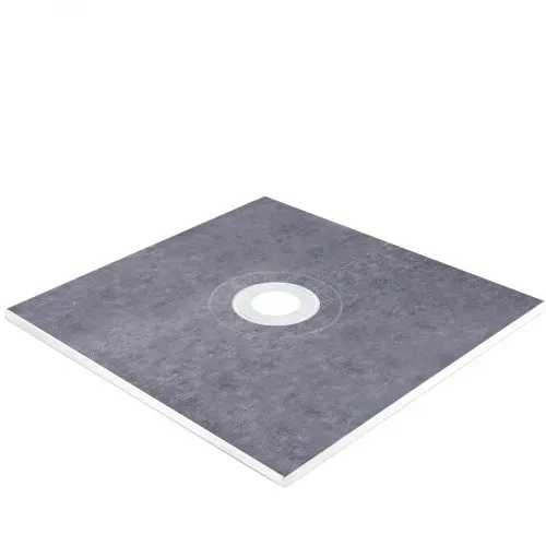 VEVOR Duschschwellen-Set, 48 x 48 Zoll wasserdichte Duschschwellenauflage mit 4 Zoll PVC-Mittelflansch, 4 Zoll Edelstahlgitter, 2 zuschneidbare Duschschwellen und Kelle, Duschwannen-Gefällestäbe passend für Badewanne – Bild 7