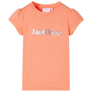 vidaXL Kinder-T-Shirt mit Flügelärmeln Neonorange 92 vidaXL Kinder-T-Shirt mit Flügelärmeln Neonorange 92