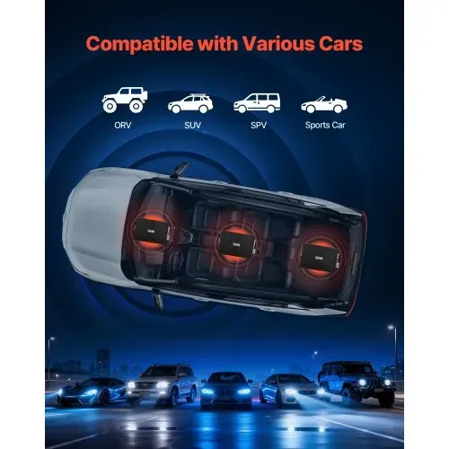 VEVOR Autoverstärker 4-Kanal, Endstufe Klasse AB Überbrückbar, Max. 4 x 200 W an 4 Ohm / 4 x 400 W an 2 Ohm, Hochleistungsverstärker für SUVs Pickups Geländewagen Mehrkanal-Audioverstärker – Bild 5