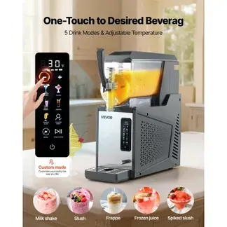 VEVOR Slush Maschine 4 L, Slusheis Eisbereiter 350 W (kein Eis nötig), Elektrische Margarita-Maschine mit Selbstreinigungsfunktion, Geeignet für Frozen Margaritas Frappés Milchshakes Shakes VEVOR Slush Maschine 4 L, Slusheis Eisbereiter 350 W (kein Eis nötig), Elektrische Margarita-Maschine mit Selbstreinigungsfunktion, Geeignet für Frozen Margaritas Frappés Milchshakes Shakes