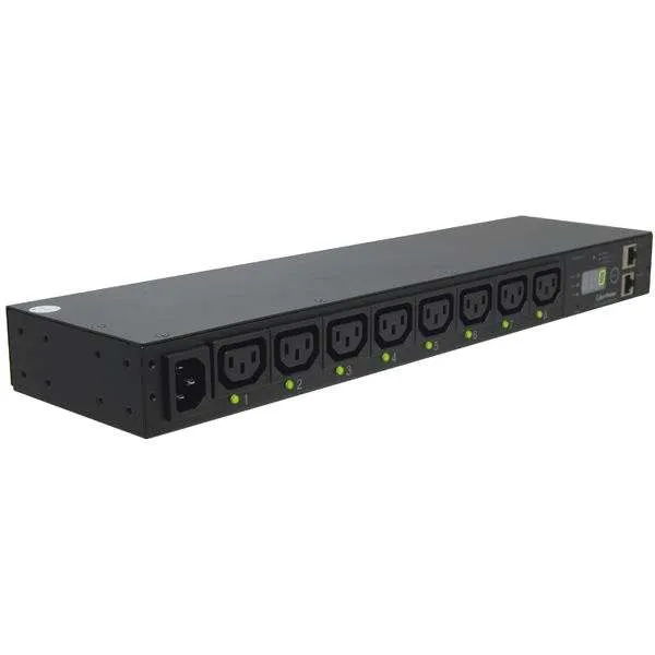 CyberPower PDU, Switched, 230V/10A, 1HE, 8xC13 Ausgang, 1xC14 Eingang, – Bild 2