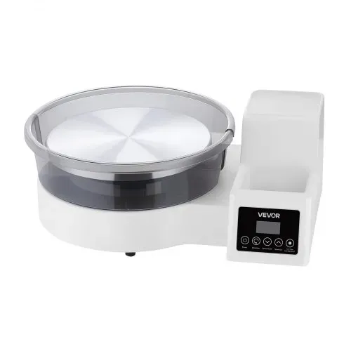 VEVOR Töpferscheibe Elektrisch 450 W, Töpferdrehmaschine 28 cm Drehteller (Aluminium), Töpfermaschine mit Fußpedal & 30–300 U/min Einstellbarer Drehzahl & PP-Gehäuse, für Anfänger DIY-Tonkunst, Weiß – Bild 8