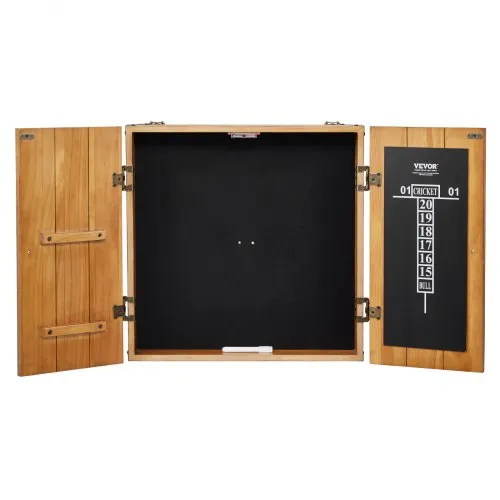 VEVOR Dartboard-Schrank-Set aus Massivholz, versteckbarer Schrank in offizieller Größe mit Zubehör für Cricket-Spiele (Dartboard nicht im Lieferumfang enthalten) VEVOR Dartboard-Schrank-Set aus Massivholz, versteckbarer Schrank in offizieller Größe mit Zubehör für Cricket-Spiele (Dartboard nicht im Lieferumfang enthalten)