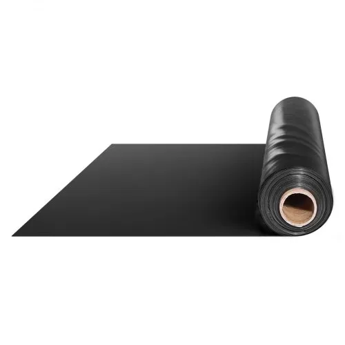 VEVOR PE Baufolie 3,05x30,48 m, 0,15 mm dicke Kunststofffolie, Abdeckfolie aus Kunststoff, Polyethylen-Abdeckplane, Schutzfolie für Kriechkeller, Dampfsperre, Estrichfolie, Mehrzweck, schwarz – Bild 9