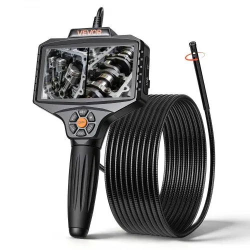 VEVOR Endoskopkamera mit Licht Drehbar, Inspektionskamera mit 360° beweglichem Kopf, IP67 Wasserdichte Rohrkamera mit 5 Zoll Display 5 m Schlangenkabel 5000 mAh Akku, 8 mm Boreskopkamera für Auto Haus VEVOR Endoskopkamera mit Licht Drehbar, Inspektionskamera mit 360° beweglichem Kopf, IP67 Wasserdichte Rohrkamera mit 5 Zoll Display 5 m Schlangenkabel 5000 mAh Akku, 8 mm Boreskopkamera für Auto Haus