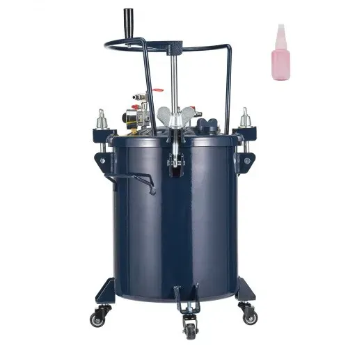 VEVOR Druckbehälter Farbbehälter Sprühfarbe Drucktopf 30 L Drucktank, 70 psi Lackierpistole Farbbehälter Φ 80 x 42,5 cm Spray Paint Pressure Pot Tank Paint Container Farbspritzpistolen Lacken, Flecken – Bild 9