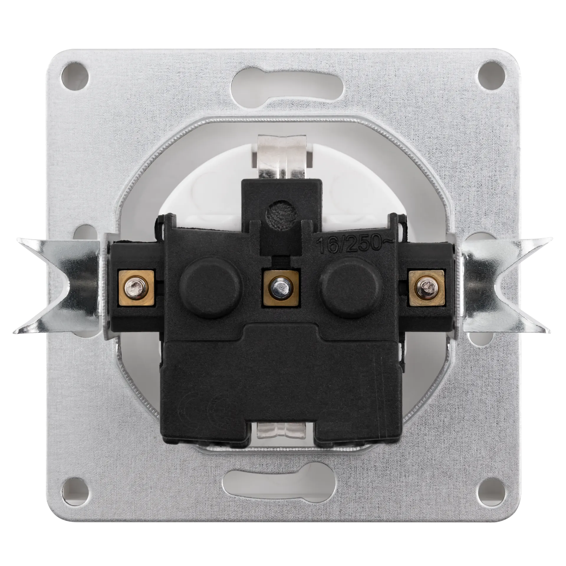 Schutzkontakt-Steckdose McPower ''Shallow'' 250V~/16A, Einsteckschutz, 18er-Pack, Steckanschluss – Bild 3