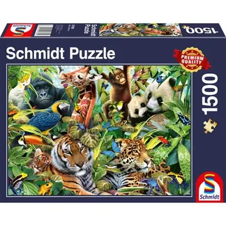 Puzzle Kunterbunte Tierwelt Puzzle Kunterbunte Tierwelt