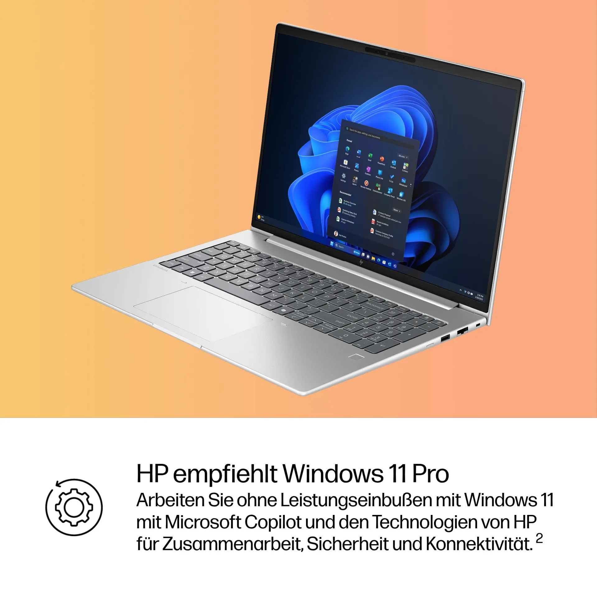 HP EliteBook 6 G1i AI Intel Core Ultra 7 255U Laptop 40,6 cm (16") WUXGA 32 GB DDR5-SDRAM 1 TB SSD Wi-Fi 7 (802.11be) Windows 11 Pro AI PC Silber – Bild 6