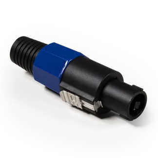 PA-Lautsprecherstecker HOLLYWOOD, mit Knickschutz, 4-polig, schraubbar PA-Lautsprecherstecker HOLLYWOOD, mit Knickschutz, 4-polig, schraubbar