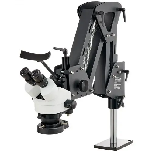 VEVOR Multidirektionales Mikroskop mit Federhalterung, Schmuckmikroskop mit 7- bis 45-facher Vergrößerung, Mikro-Schmuck-Intarsienständer mit integriertem USB-Ring-LED-Licht, Juweliermikroskop für Schmuckintarsien – Bild 10