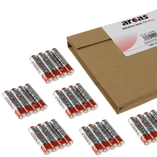 Micro-Batterien ARCAS Alkaline Typ AAA/LR03, 1,5V, 36er Flat-Pack Micro-Batterien ARCAS Alkaline Typ AAA/LR03, 1,5V, 36er Flat-Pack