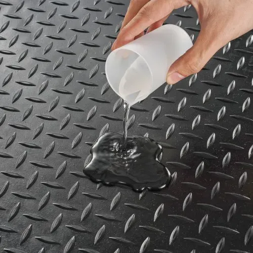 VEVOR Gummimatte 4625 x 1236 mm Bodenmatte SBR-Gummi Bodenbelag 3 mm Dicke Noppenmatte Diamant Tränenblech Bodenmatte Antirutschmatte Gummibelag Ideal für Garagen, Lagerhallen, Fitnessstudios, Gehwege – Bild 10