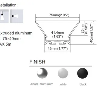Synergy 21 LED U-Profil 200cm, ALU065-T Synergy 21 LED U-Profil 200cm, ALU065-T