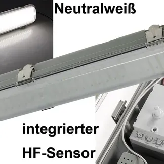 LED Deckenleuchte “HORTA”, 60cm, IP65 HF-Bewegungsmelder, 18W, 1562lm, 4000K LED Deckenleuchte “HORTA”, 60cm, IP65 HF-Bewegungsmelder, 18W, 1562lm, 4000K