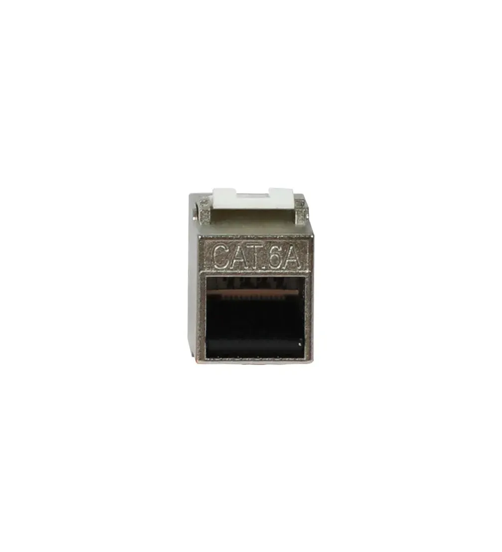 Keystone, Modul, TP-Buchse(RJ45), CAT6A, 500MHz, Slim-line/Short mit Staubschutzklappe, Synergy 21, – Bild 4
