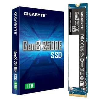 GIGABYTE Gen3 2500E SSD 1TB M.2 PCI Express 3.0 NVMe 3D NAND GIGABYTE Gen3 2500E SSD 1TB M.2 PCI Express 3.0 NVMe 3D NAND