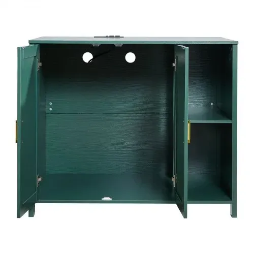 VEVOR Katzenschrank, 1050x680x885 mm, Katzenklo Schrank mit eingebauter Steckdose, Schublade & abnehmbarer Trennwand, passend für die meisten selbstreinigenden/intelligenten Katzentoiletten – Bild 9