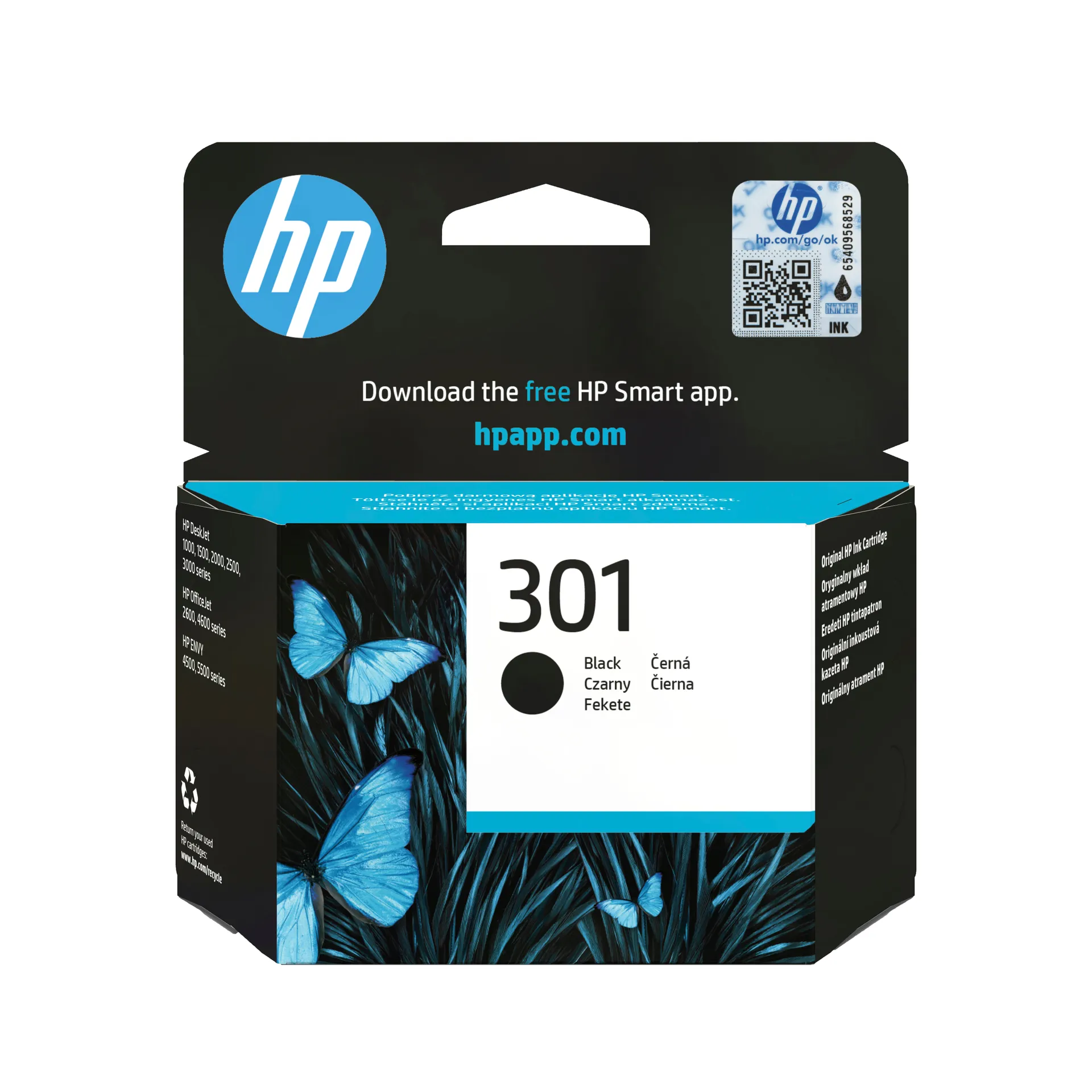 HP 301 Schwarz Original Druckerpatrone HP 301 Schwarz Original Druckerpatrone