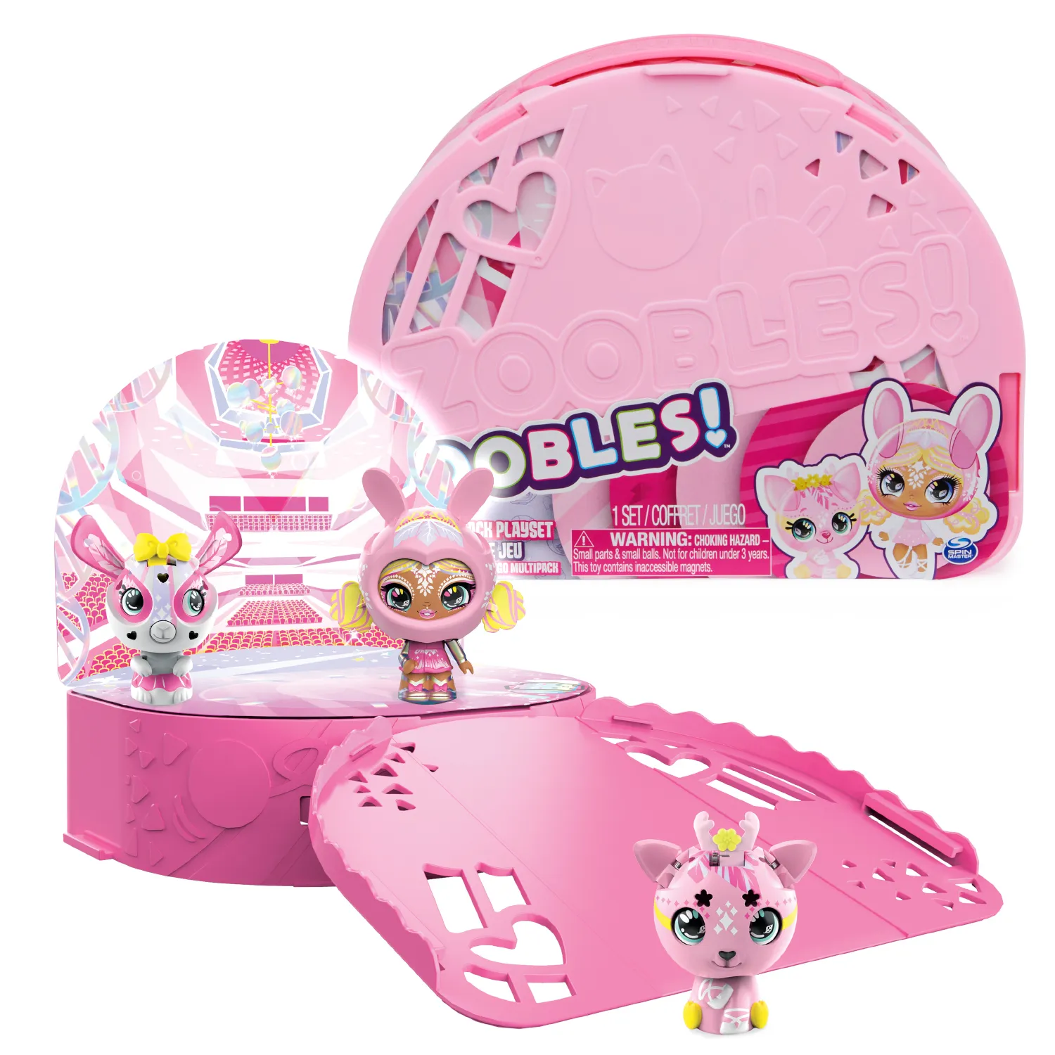 Zoobles Diva Ballerina Tanzstudio Spielset und Aufbewahrung mit 3 exklusiven Figuren Zoobles Diva Ballerina Tanzstudio Spielset und Aufbewahrung mit 3 exklusiven Figuren